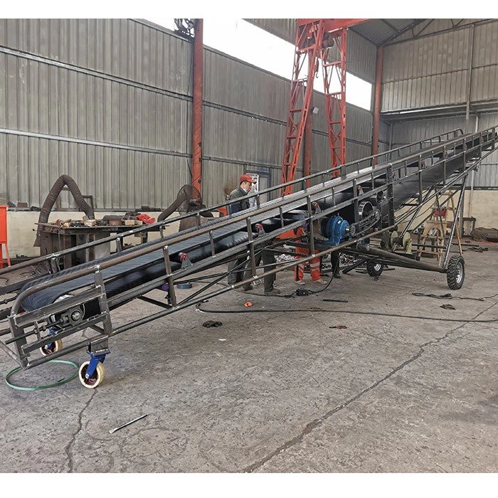 mobile belt conveyor machine
